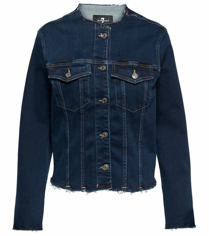 Photo: 7 For All Mankind Slim Illusion denim jacket