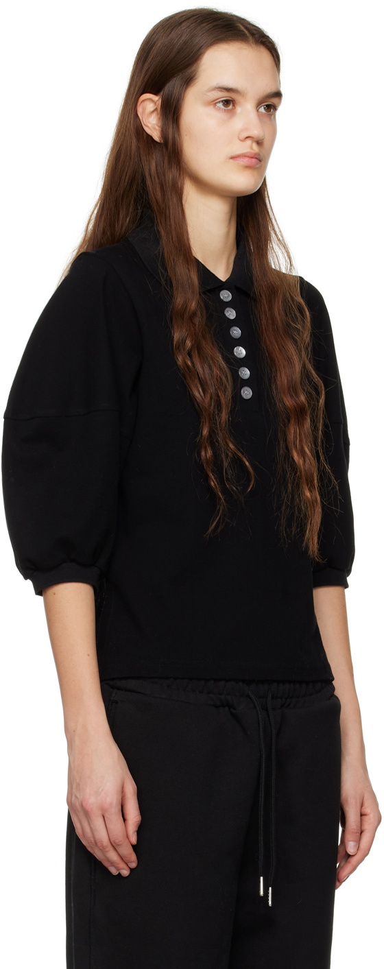 Trunk Project Black Balloon Sleeve Polo
