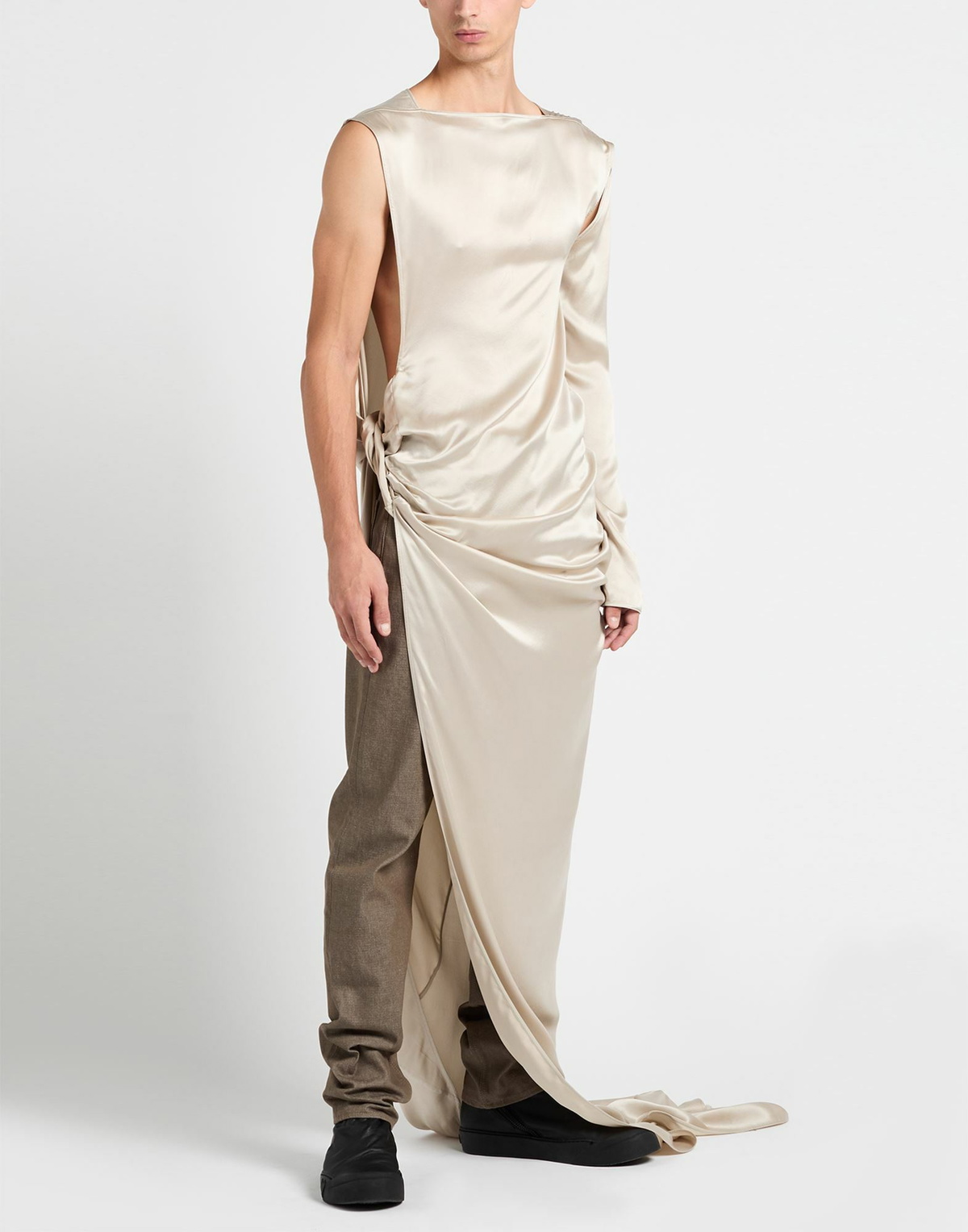 Rick Owens Mens Shirt Light in Grey