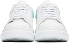 Alexander McQueen White & Blue Oversized Sneakers