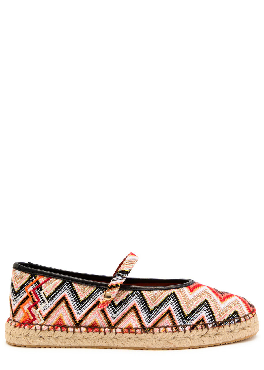 【MISSONI】Elle raschel espadrillesフラットエスパドリーユ Missoni Elle Zig Zag espadrilles Missoni