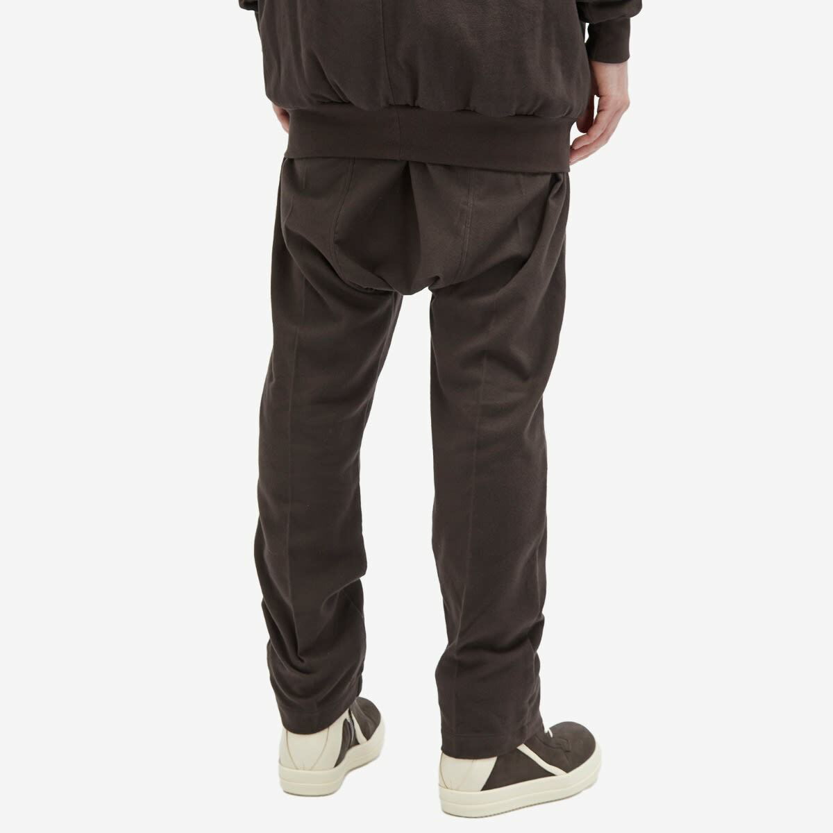 Rick Owens Men's Drawstring Long Heavy Cotton Trousers in