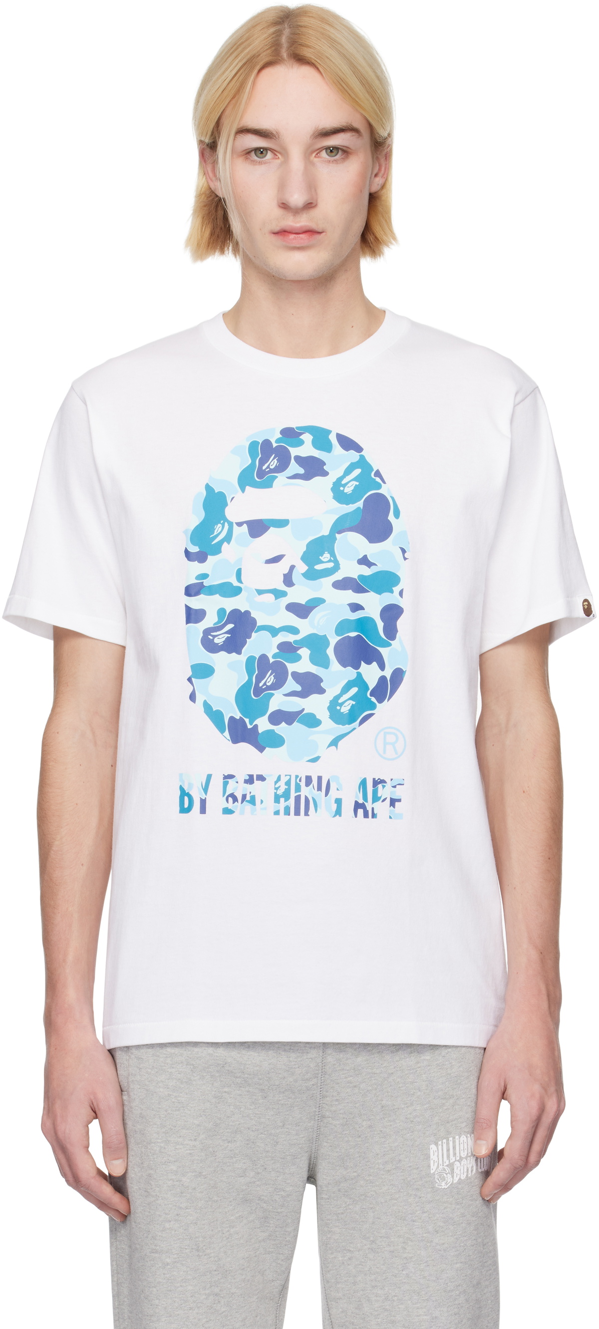 g by bathing ape ホワイト Tシャツ BAPE White ABC Camo 'By Bathing Ape' T-shirt A Bathing Ape