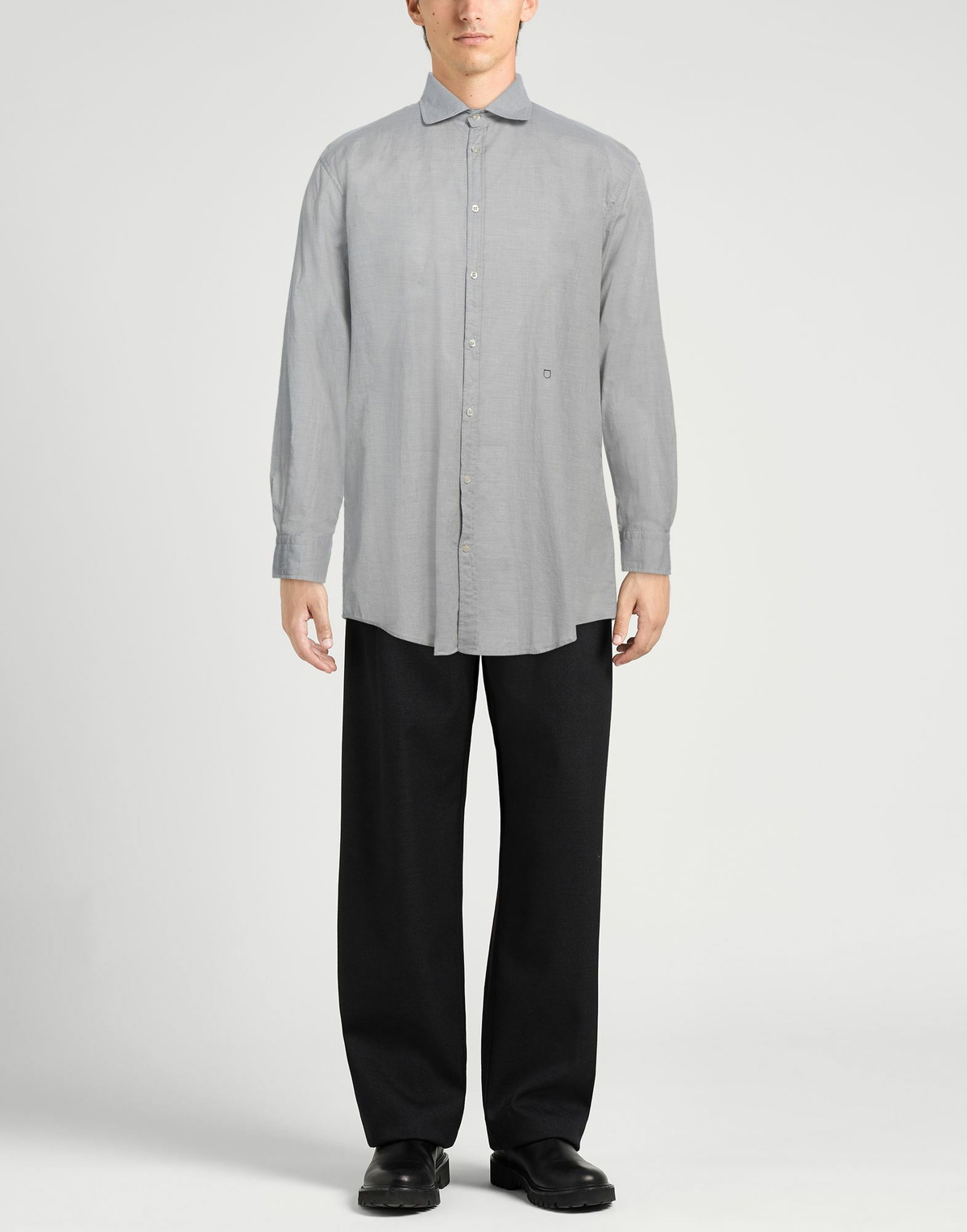 Massimo Alba Mens Shirt Light in Grey