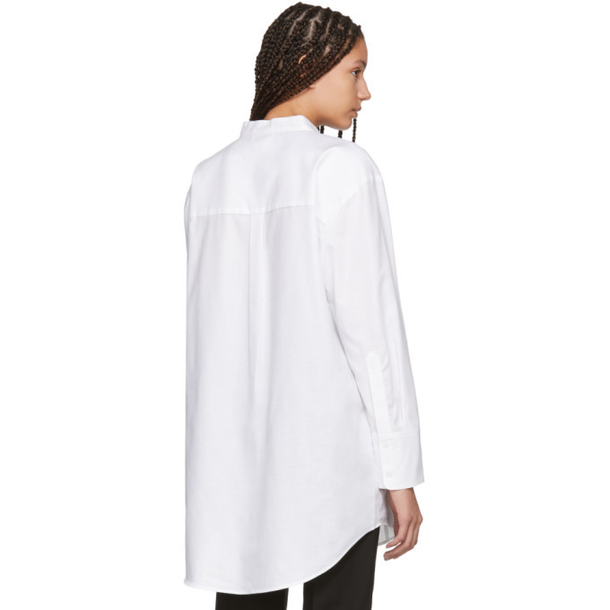 Wendelborn White Darted Bra Shirt
