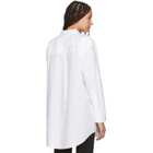 Wendelborn White Darted Bra Shirt