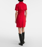 Burberry Belted wool shirt dress