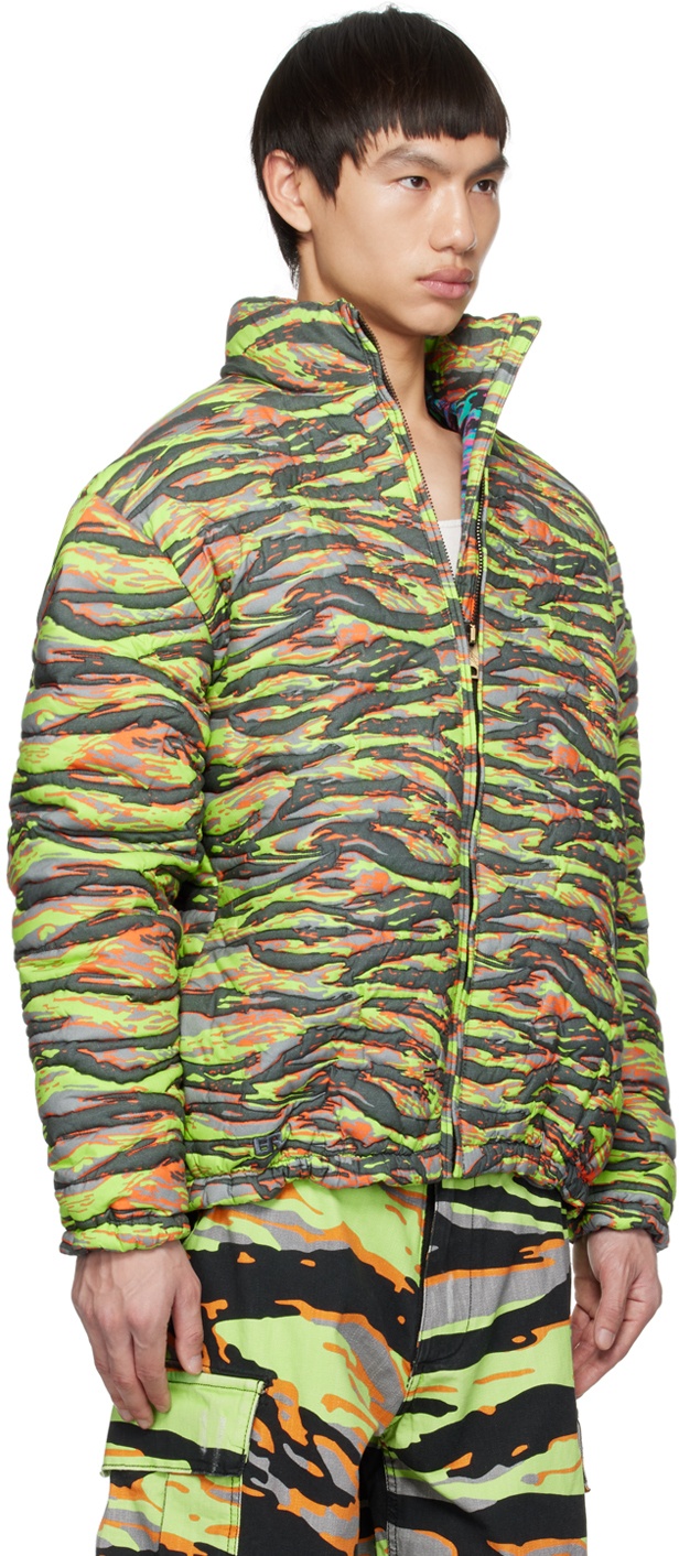 ERL Green Camo Down Jacket ERL