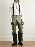 Moncler Grenoble - Colour-Blocked Ski Salopettes - Green