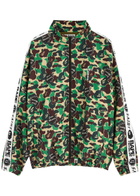 Saint Mxxxxxx X A Bathing Ape Printed Nylon Track Jacket Multicoloured 1