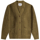 Corridor Men's Braided Cardigan in Army