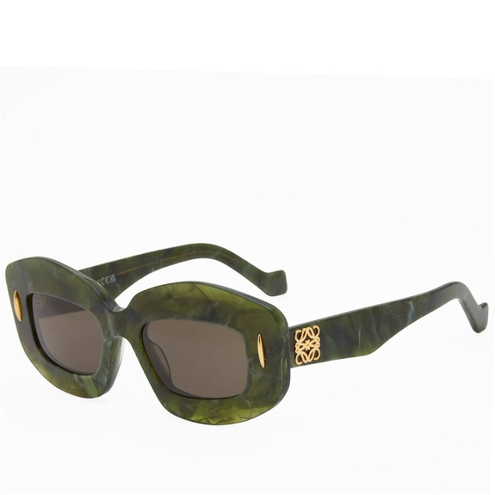 Photo: Loewe Eyewear Women's Screen Sunglasses in Green 