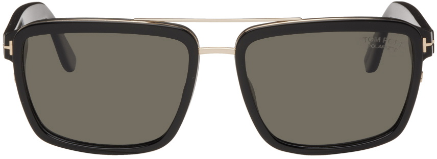 TOM FORD Black & Gold Anders Sunglasses TOM FORD display picture 1