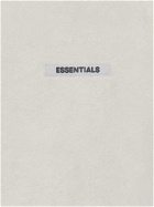 Fear of God Essentials - Logo-Appliquéd Mélange Fleece Hoodie - Neutrals