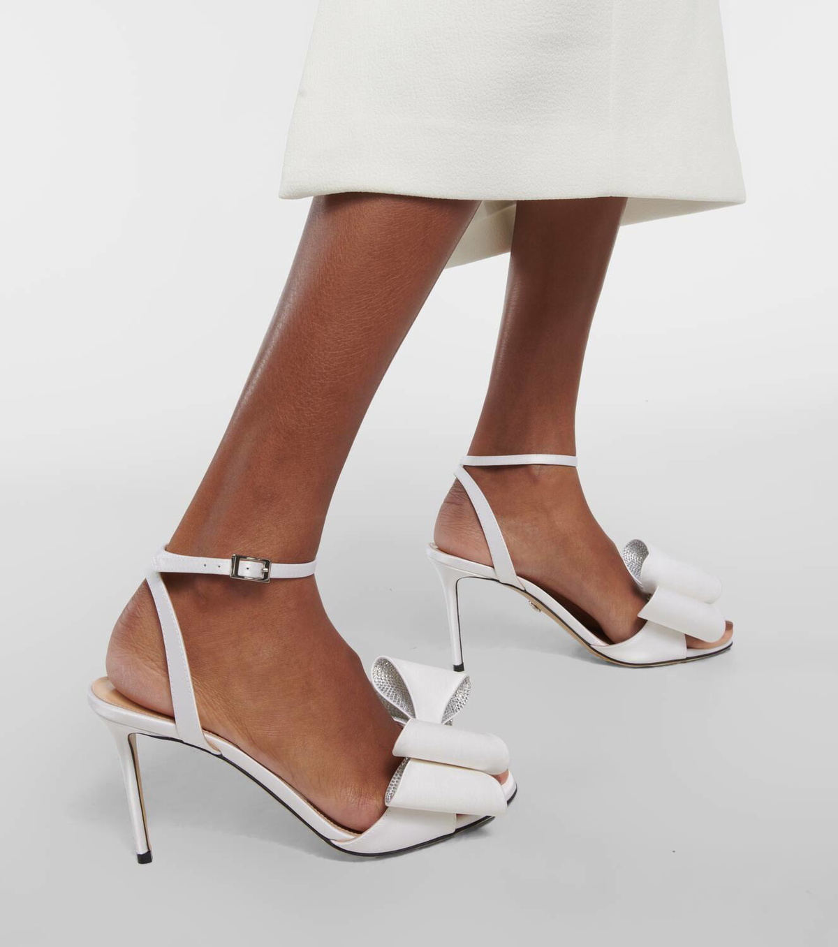 Mach & Mach Le Cadeau bow-detail satin sandals MACH & MACH Mach & Mach Le Cadeau bow-detail satin sandals MACH & MACH