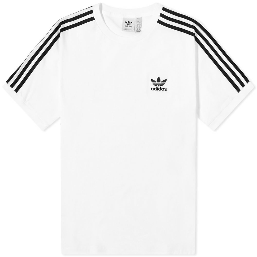 Adidas Women's 3 Stripes T-Shirt in White adidas