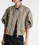 Sacai Cropped bomber jacket