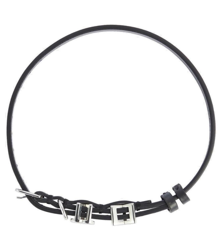 Photo: Y/Project Y Heart leather choker