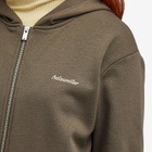 Holzweiler Women's Regular Light Zip Hoodie in Taupe