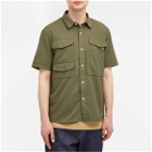Barbour Men's Lisle Safari Short Sleeve Shirt in Mid Olive