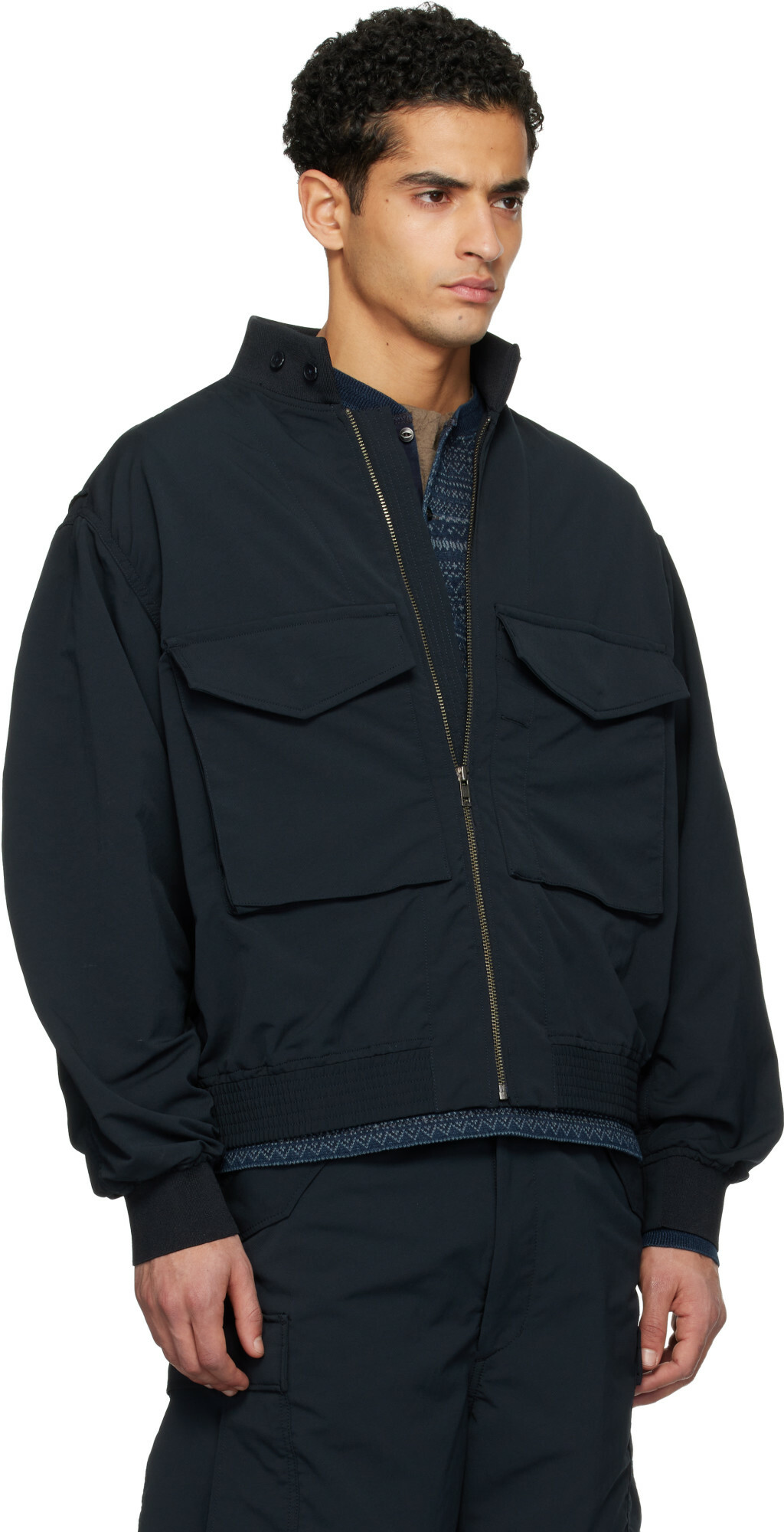 nanamica Navy ALPHADRY Field Jacket