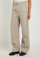 Lemaire Twisted Belted Denim Trousers Natural