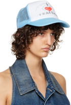 HOLLYWOOD GIFTS SSENSE Exclusive Blue & White 'I Love Real Life' Cap