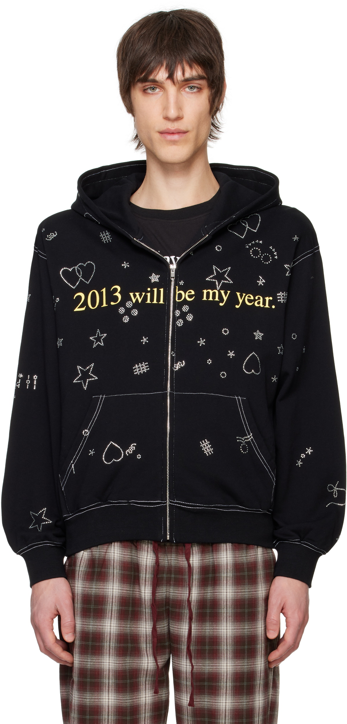 【PRAYING】PARIS HOODIE_BLACK Paris Hoodie