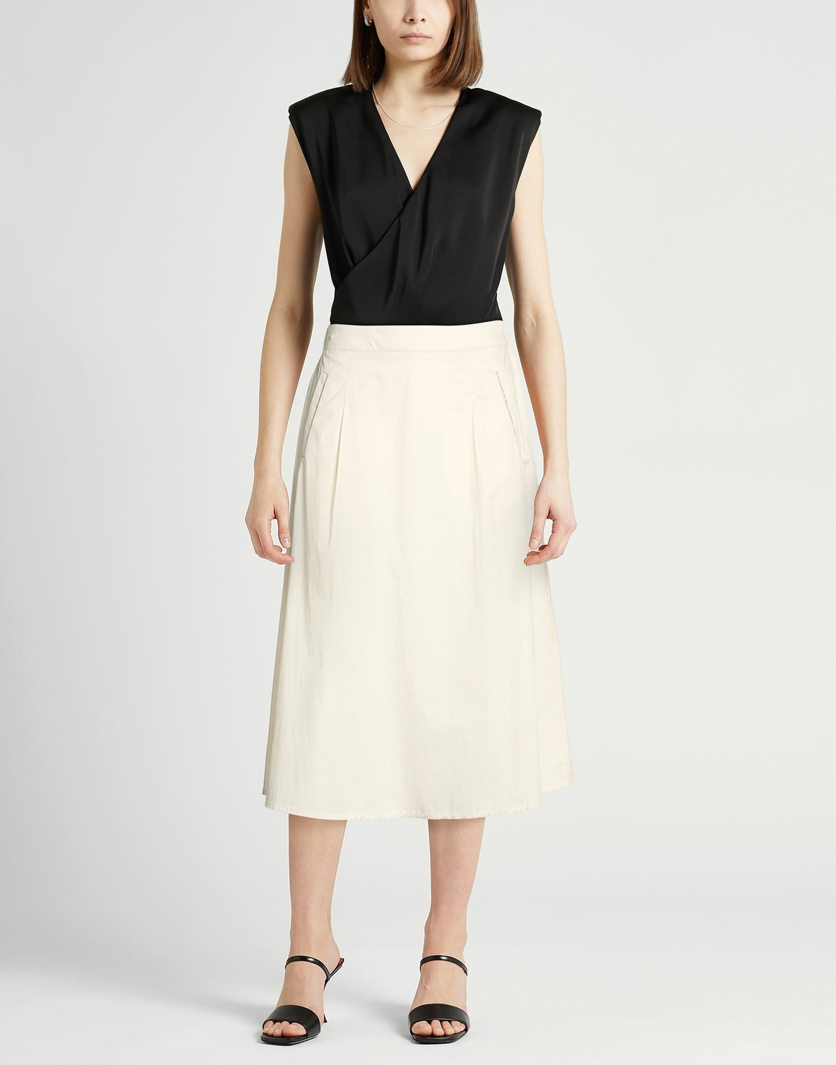 Peserico Womens Midi skirt Ivory