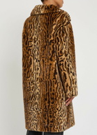 Stand Studio Camille Cocoon Leopard-print Faux fur Coat