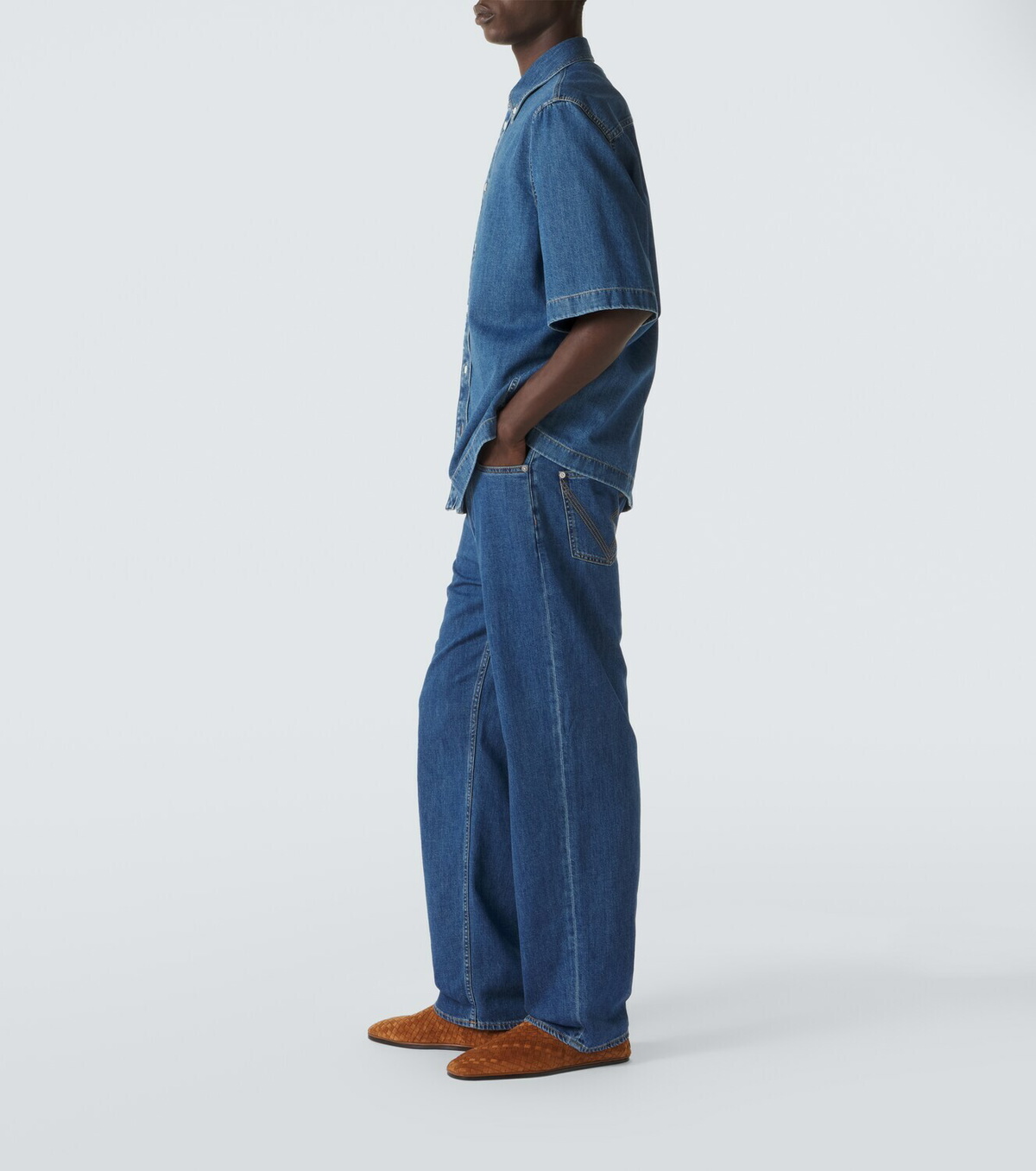 Bottega Veneta Palazzo Intrecciato suede loafers