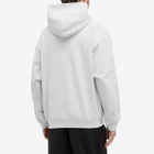 Sporty & Rich Men's Connecticut Crest Zip Hoodie in Heather Grey/Navy