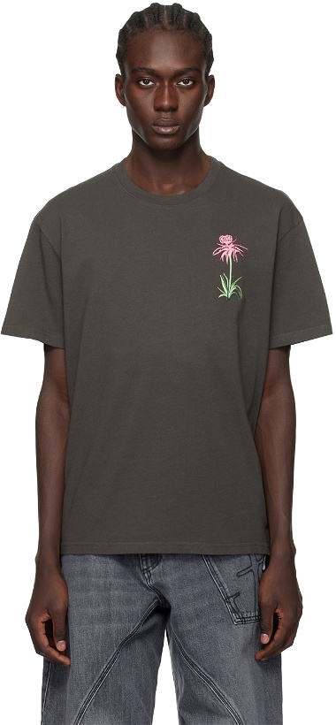 Photo: JW Anderson Gray Embroidered T-Shirt
