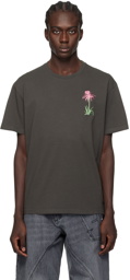 JW Anderson Gray Embroidered T-Shirt