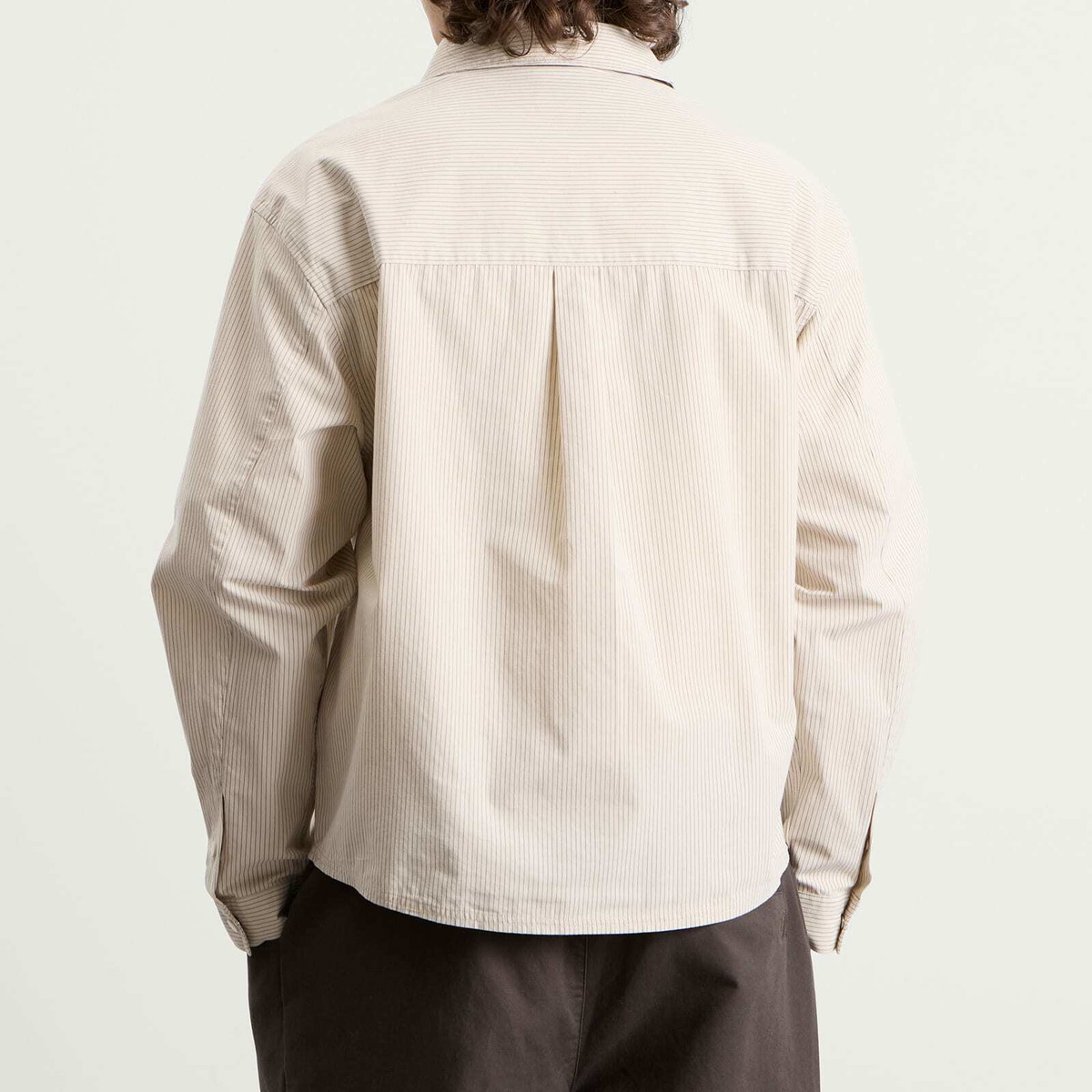 Bound Men's Lordelo Stripe Longsleeve Shirt in Ecru