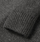Berluti - Shawl-Collar Cashmere and Mohair-Blend Sweater - Men - Gray