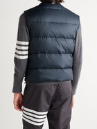 Thom Browne - Striped Quilted Shell Down Gilet - Blue