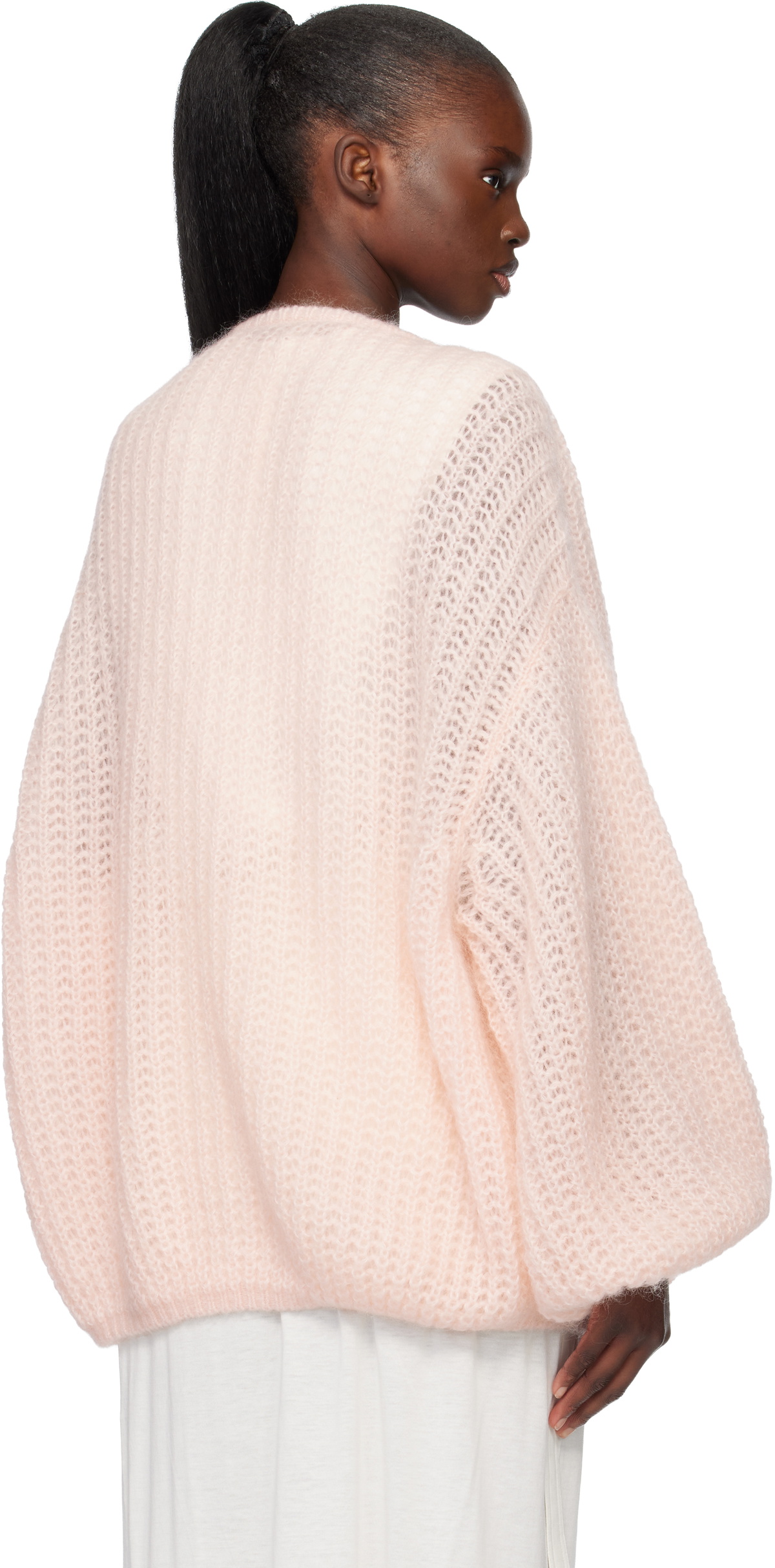 TOTEME Pink Puffed Cardigan