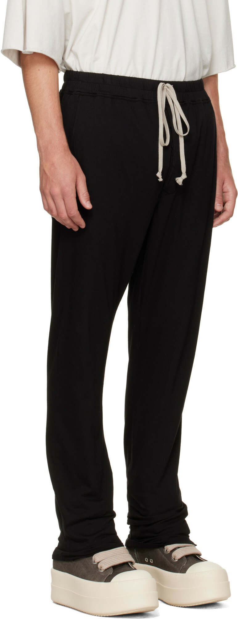 Rick Owens DRKSHDW Black Tower Berlin Drawstring Sweatpants