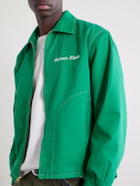Human Made - Logo-Embroidered Cotton-Twill Jacket - Green