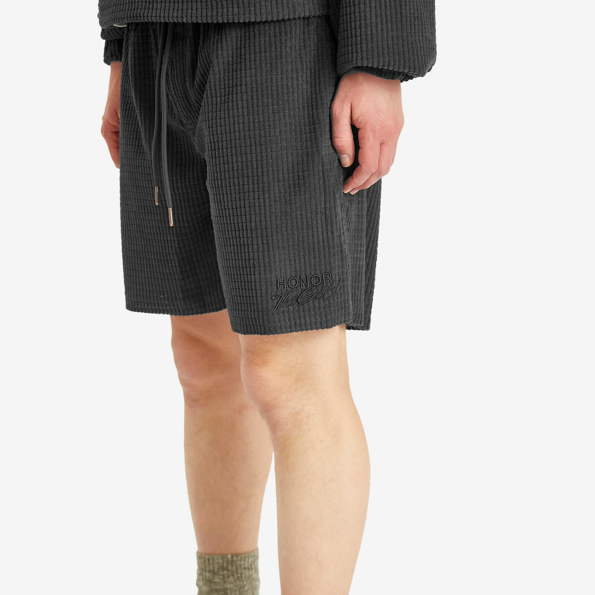 Honor the Gift Men's Textured Knit Short in Black