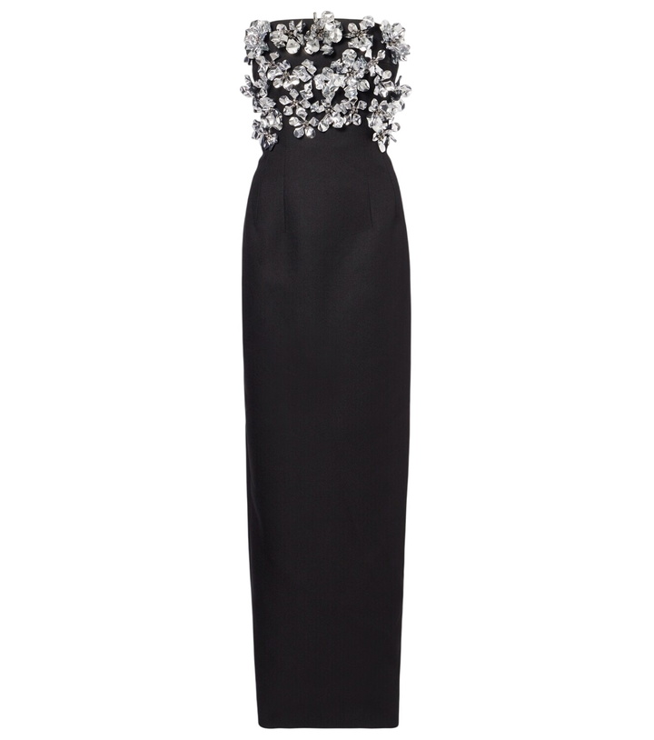 Photo: Emilia Wickstead Laelia floral embellished gown