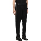 The Viridi-anne Black Wool Cargo Pants