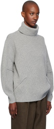 Helmut Lang Gray Apex Turtleneck