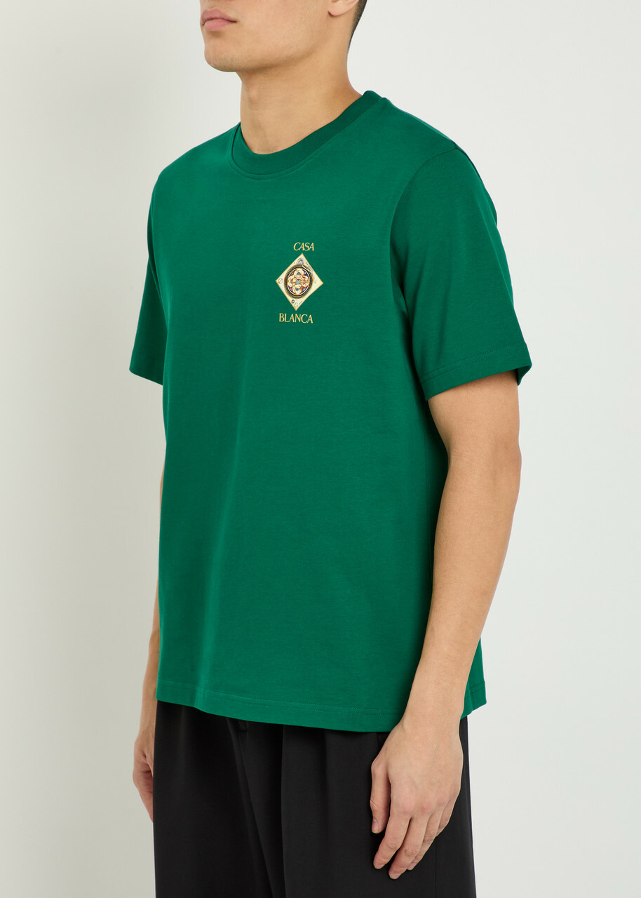 Casablanca Plafond Orne De Musique Cotton T-shirt Green