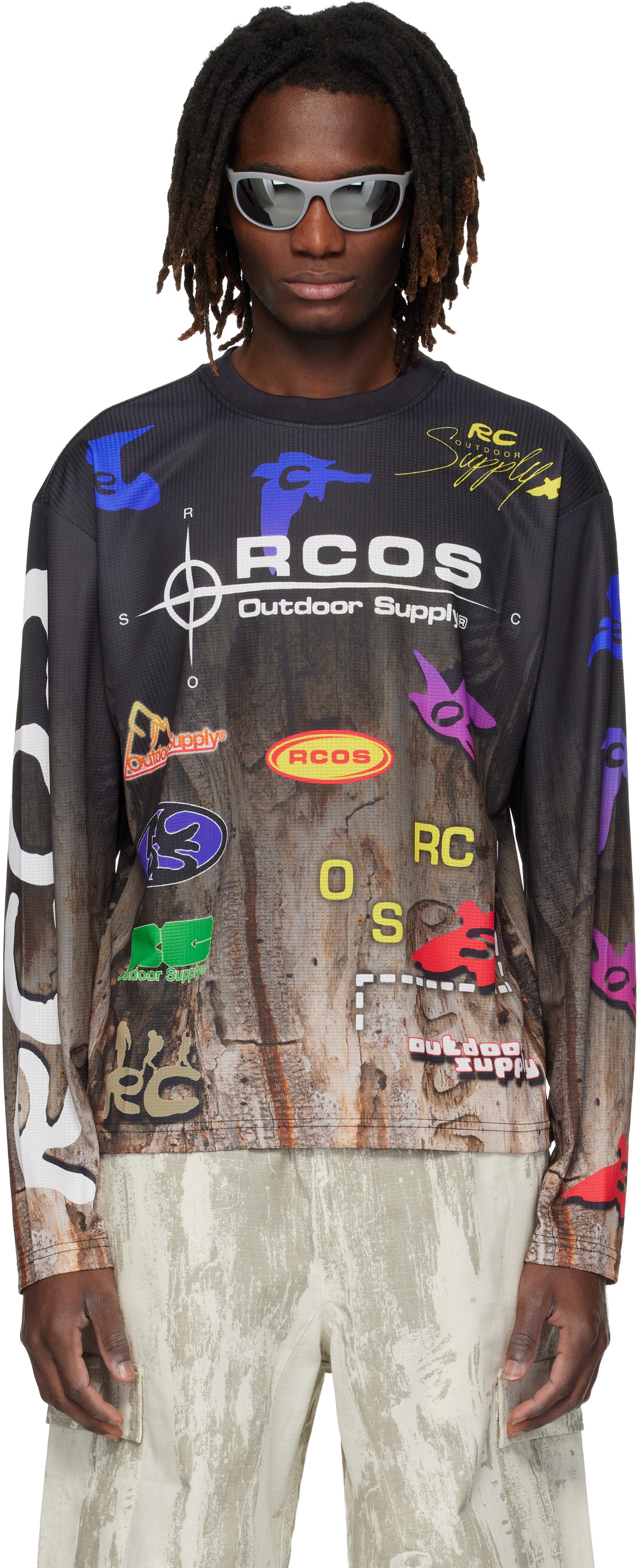 RCOS Black & Khaki Owens Jersey T-shirt