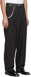 LU'U DAN SSENSE Exclusive Black Pleated 80's Trousers