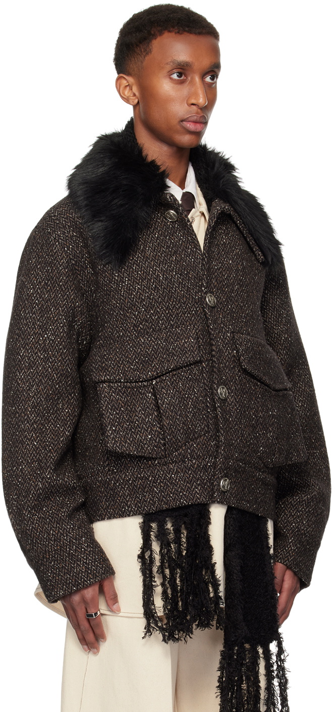 ジャケット・アウター NULLUS DETACHABLE COLLAR LEATHER JACKET NULLUS DETACHABLE COLLAR LEATHER JACKET