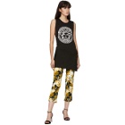 Versace Black and White Barocco Print Jeans