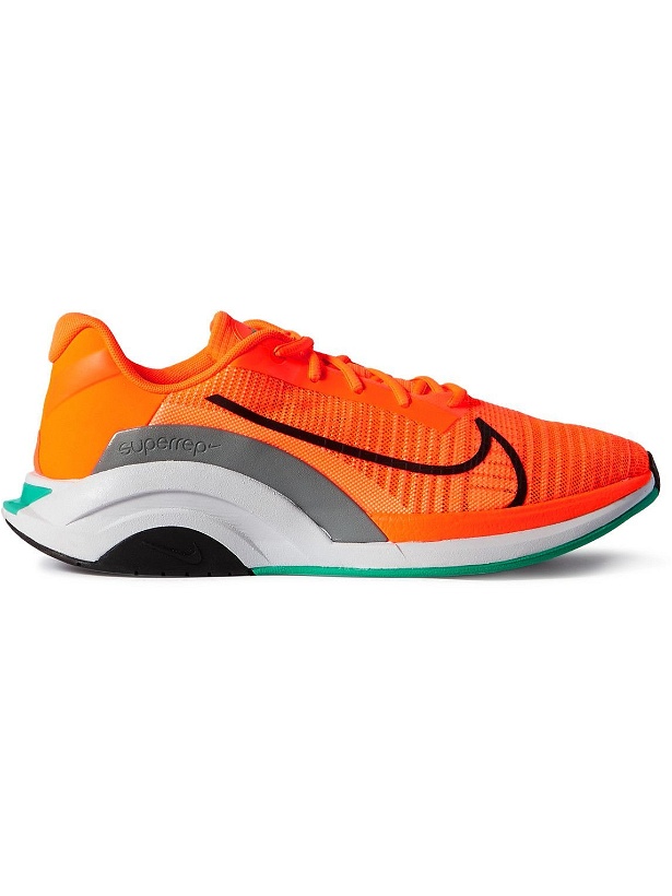 Photo: Nike Training - ZoomX SuperRep Surge Mesh and Rubber Sneakers - Orange